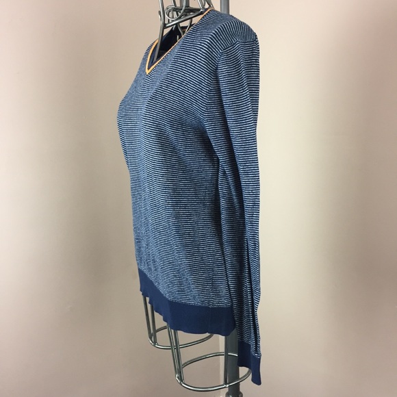 Jcp blue pullover sweater cotton cashmere blend - Picture 2 of 5